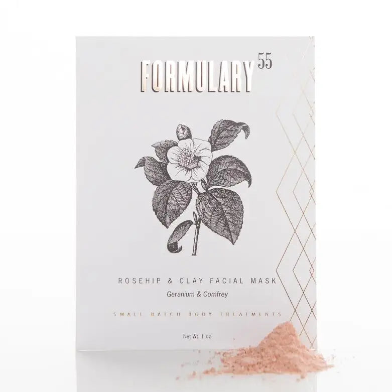 Rosehip & Clay Facial Mask, Geranium & Comfrey