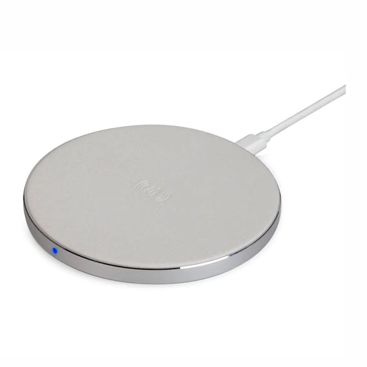 White - Wireless Charging Leather Pad (Fast Charge 10W)