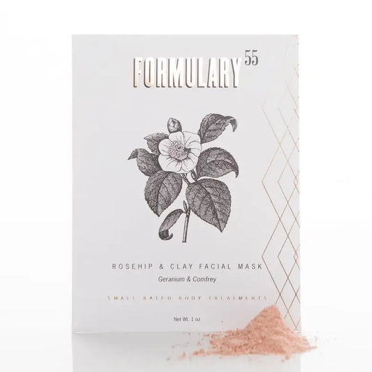 Rosehip & Clay Facial Mask, Geranium & Comfrey