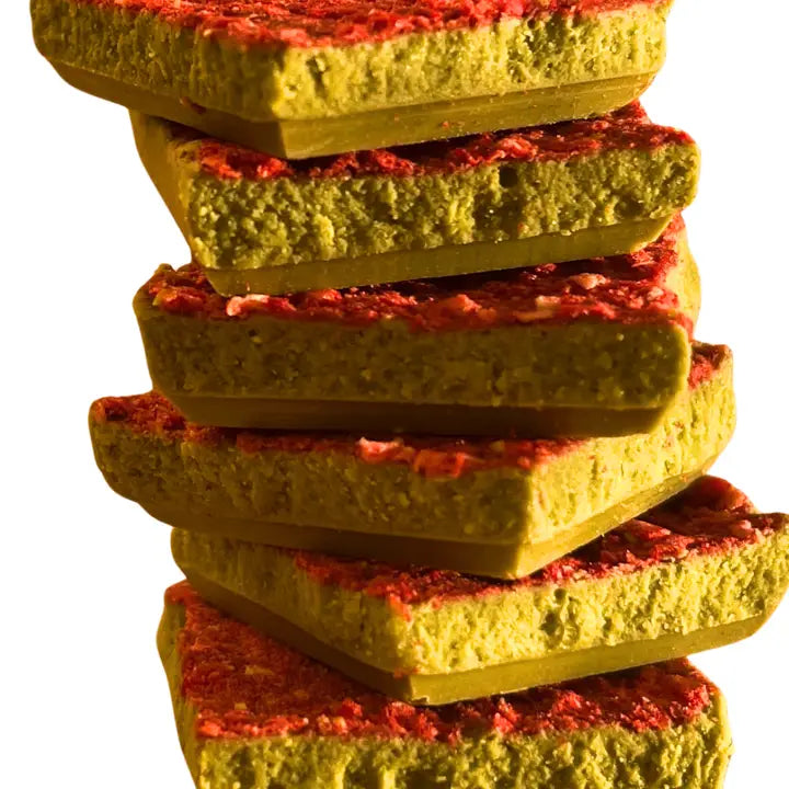 Strawberry Matcha Chocolate Bar: Less Stress + Better Focus